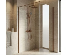 Dušo sistema su termostatu Rea Lungo, Brushed Copper