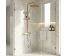 Dušo sistema su termostatu Rea Lungo, Brushed Gold