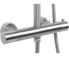 Dušo sistema su termostatu REA Vincent, Brushed Nickel Inox