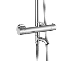 Dušo-vonios sistema su termostatu REA Lungo Diamond, Chrome