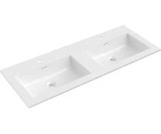 Dvigubas praustuvas Mexen Otis, 121 x 46,5 cm, Baltas glossy