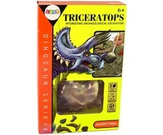 Edukacinis kasinėjimo rinkinys, dinozauras Trikeratopsas