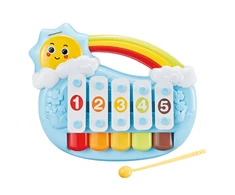 Edukacinis pianinas vaikams "Sun Piano", mėlynas