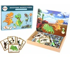 Dėlionė Edukacinių magnetinių dėlionių rinkinys, dinozaurai