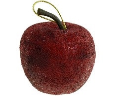 Eglutės žaisliukai - dekoracija Obuoliukai, 9 vnt.