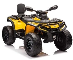 Elektrinis keturratis Quad Can Am Outlander 4x4 DK-CA005, geltonas