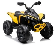 Elektrinis keturratis vaikams Quad CAN-AM Renegate, geltonas