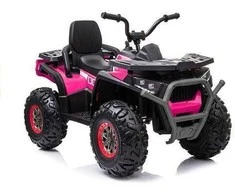 Elektrinis keturratis vaikams Quad XMX607, rožinis lakuotas