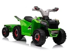 Elektrinis keturratis vaikams Quad XMX630T su priekaba, žalias