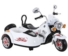 Elektrinis motociklas su lopšiu SX138, baltas