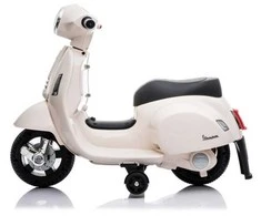 Elektrinis motoroleris vaikams Vespa GTS 300 Mini, baltas