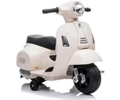 Elektrinis motoroleris vaikams Vespa GTS 300 Mini, baltas