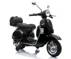 Elektrinis motoroleris vaikams Vespa, juodas