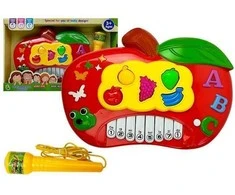 Elektrinis pianinas su mikrofonu - Obuolys