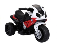 Elektrinis triratis motociklas vaikams BMW S1000RR, raudonas