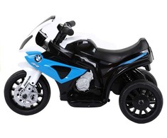 Elektrinis triratis motociklas vaikams BMW S1000RR, mėlynas