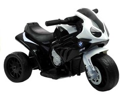 Elektrinis triratis motociklas vaikams BMW S1000RR, juodas