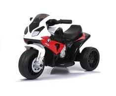 Elektrinis triratis motociklas vaikams BMW S1000RR, raudonas