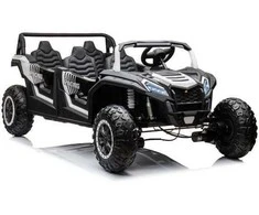 Elektromobilis Buggy A033 4x4 24V, baltas