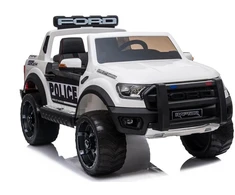 Elektromobilis Ford Ranger Raptor Police DK-F150RP, baltas lakuotas