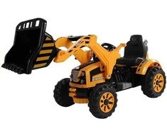 Elektromobilis Traktorius su kaušu, oranžinis