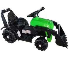 Elektromobilis traktorius su kaušu ZP1001B, žalias