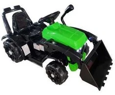 Elektromobilis traktorius su kaušu ZP1001B, žalias