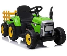 Elektromobilis Traktorius su priekaba XMX611, žalias