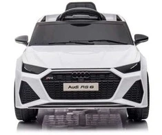 Elektromobilis vaikams Audi RS6, baltas