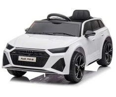 Elektromobilis vaikams Audi RS6, baltas