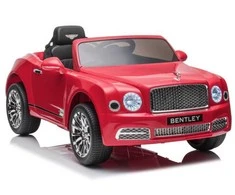 Elektromobilis vaikams Bentley Mulsanne, raudonas lakuotas