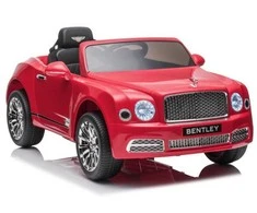 Elektromobilis vaikams Bentley Mulsanne, raudonas lakuotas
