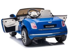 Elektromobilis vaikams Bentley Mulsanne, mėlynas lakuotas
