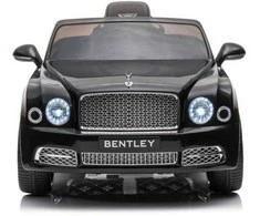 Elektromobilis vaikams Bentley Mulsanne, juodas lakuotas