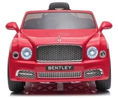 Elektromobilis vaikams Bentley Mulsanne, raudonas lakuotas