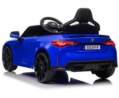 Elektromobilis vaikams BMW M4, mėlynas lakuotas
