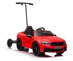 Elektromobilis vaikams BMW M5 su papildoma platforma, raudonas lakuotas