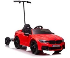 Elektromobilis vaikams BMW M5 su papildoma platforma, raudonas lakuotas