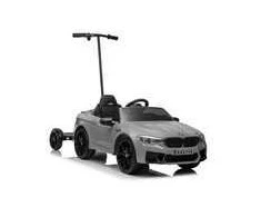 Elektromobilis vaikams BMW M5 su papildoma platforma, sidabrinis lakuotas