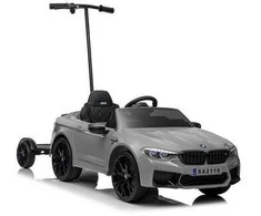 Elektromobilis vaikams BMW M5 su papildoma platforma, sidabrinis lakuotas