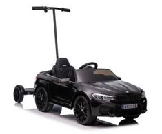 Elektromobilis vaikams BMW M5 su papildoma platforma, juodas lakuotas