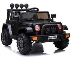 Elektromobilis vaikams Jeep BRD-7588 4x4, juodas