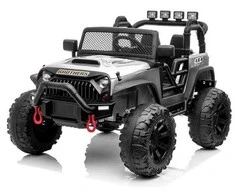 Elektromobilis vaikams Jeep JC666 Lakuotas, sidabrinis