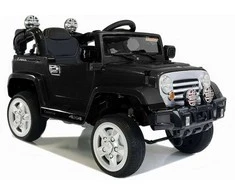 Elektromobilis vaikams Jeep JJ245, juodas
