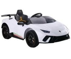 Elektromobilis vaikams Lamborghini Huracan, baltas