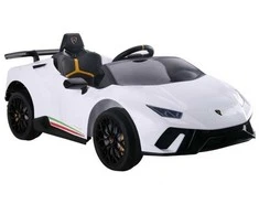 Elektromobilis vaikams Lamborghini Huracan, baltas