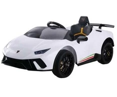 Elektromobilis vaikams Lamborghini Huracan, baltas