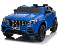 Elektromobilis vaikams Mercedes GLC 63S su MP4, mėlynas lakuotas