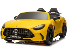 Elektromobilis vaikams Mercedes GT63 AMG DK-GT63 24V LCD, geltonas