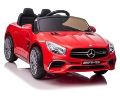 Elektromobilis vaikams Mercedes SL65 S, LCD, raudonas lakuotas